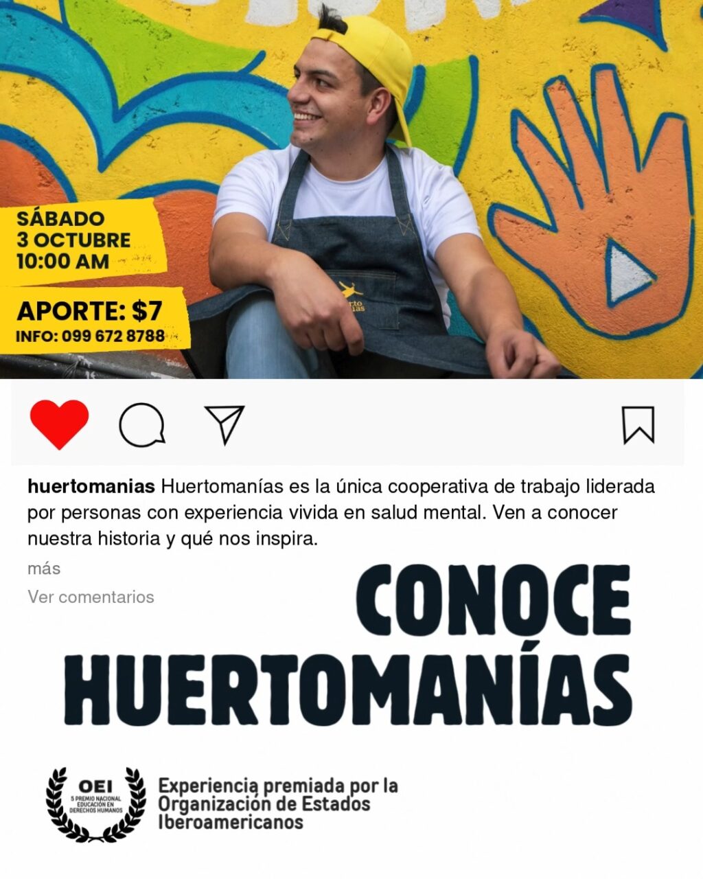 Instagram post from huertomanias. This post is in position 6.